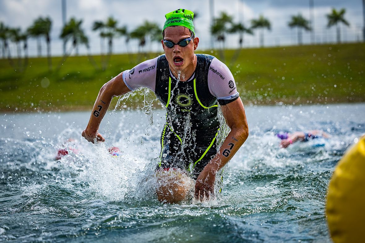 First out of the water: Rico Bogen