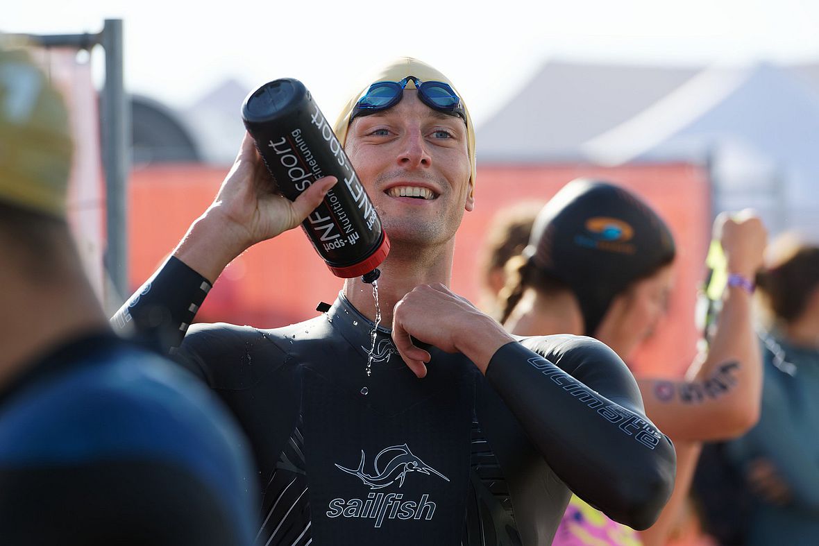 Beim Schwimmen zählt Florian Angert zu schnellsten Athleten