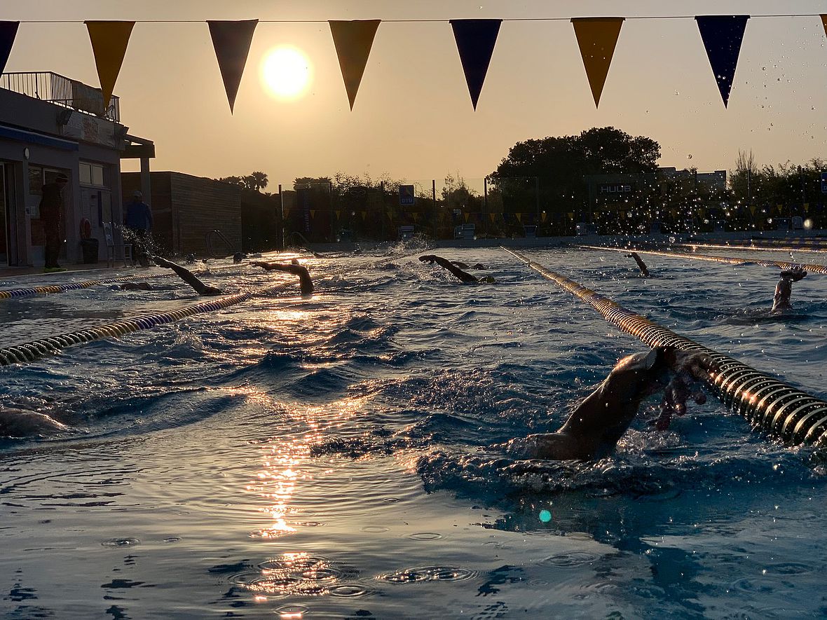 Immer dabei bei den Triathlon Holidays Camps: Ein beheizter Pool für qualitative SwimWorkouts
