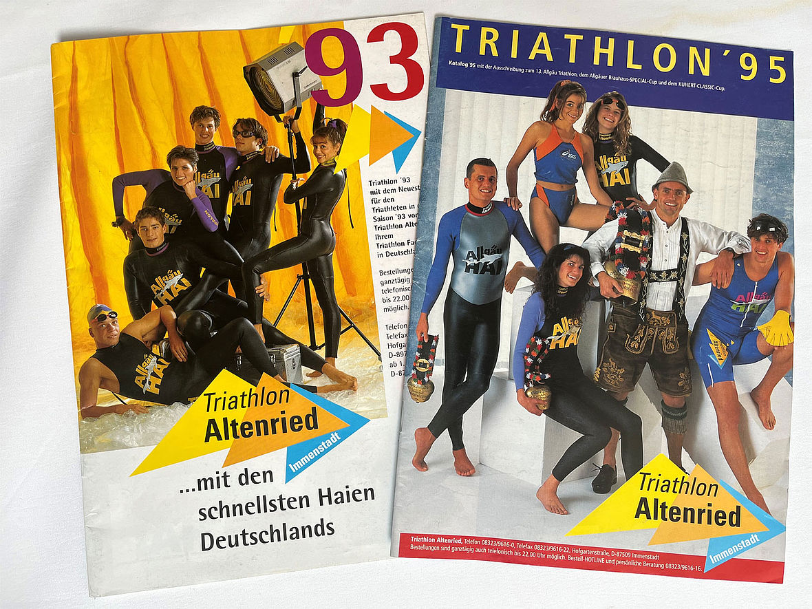Der Triathlon Altenried-Katalog mit den Allgäu Hai-Wetsuits