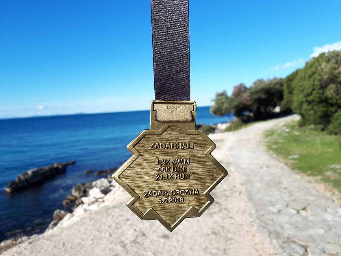 Finisher-Medaille des Zadar Half