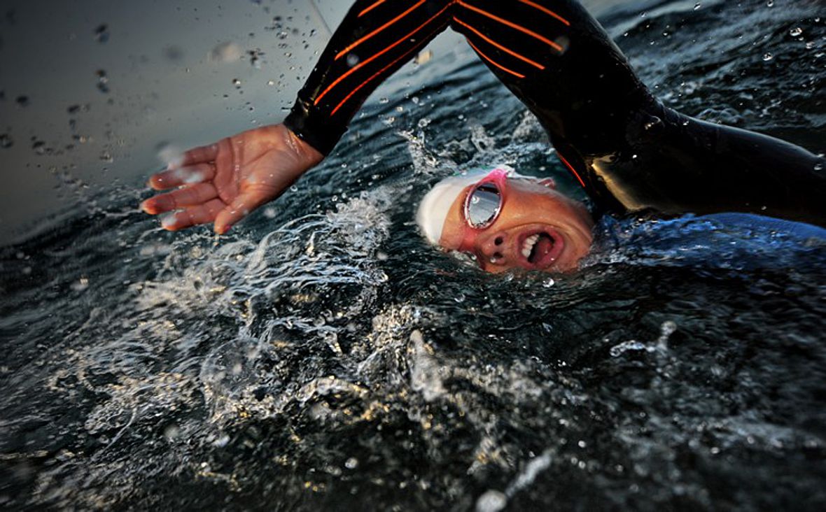 2012: Schwimmauftakt im Atlanik