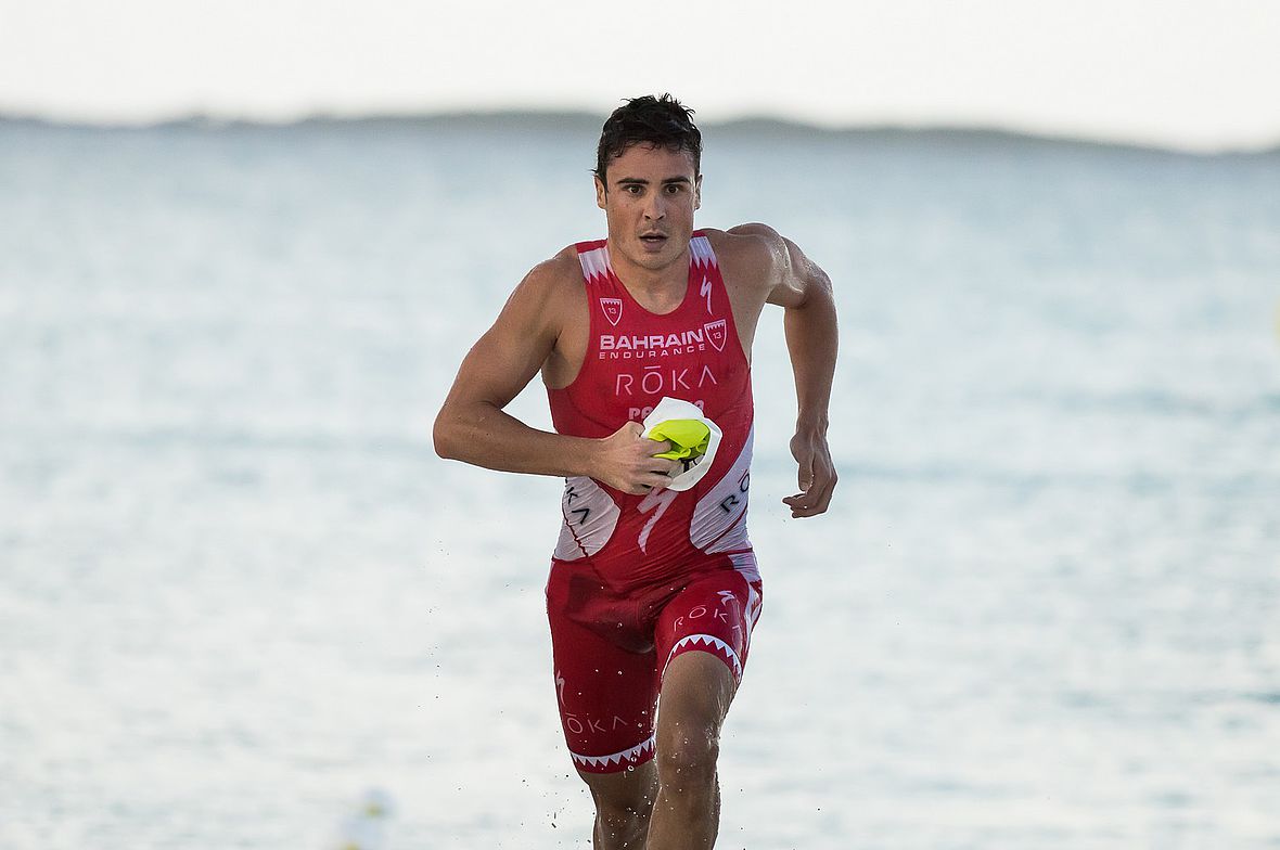 Javier Gomez: Kam als Schnellster nach 300 m Schwimmen aus dem Wasser