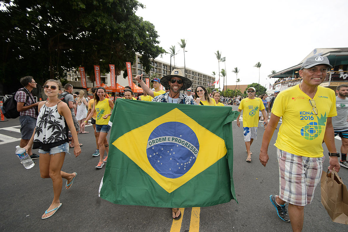 Brasilien - erst Gastgeber bei Olympia und den Paralympis daheim in Rio, nun Gast in Kona