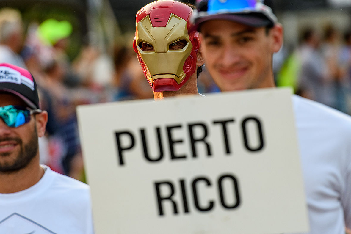 Bei Puerto Rico hat sich der Ironman Comic-Held unters Volk gemischt. Ob er am Samstag Heldentaten erbringen wird?