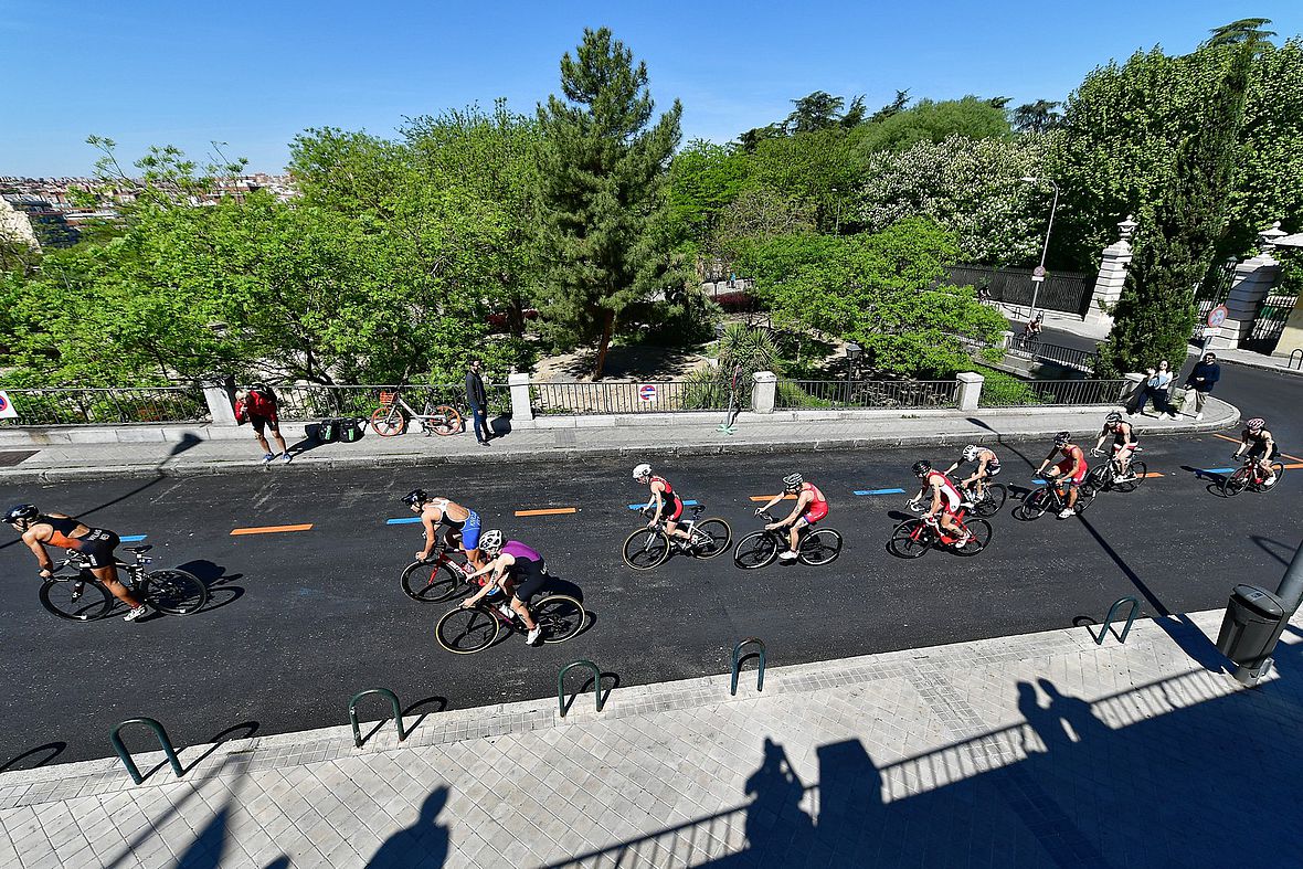 Die Radstrecke beim ITU Weltcup in Madrid