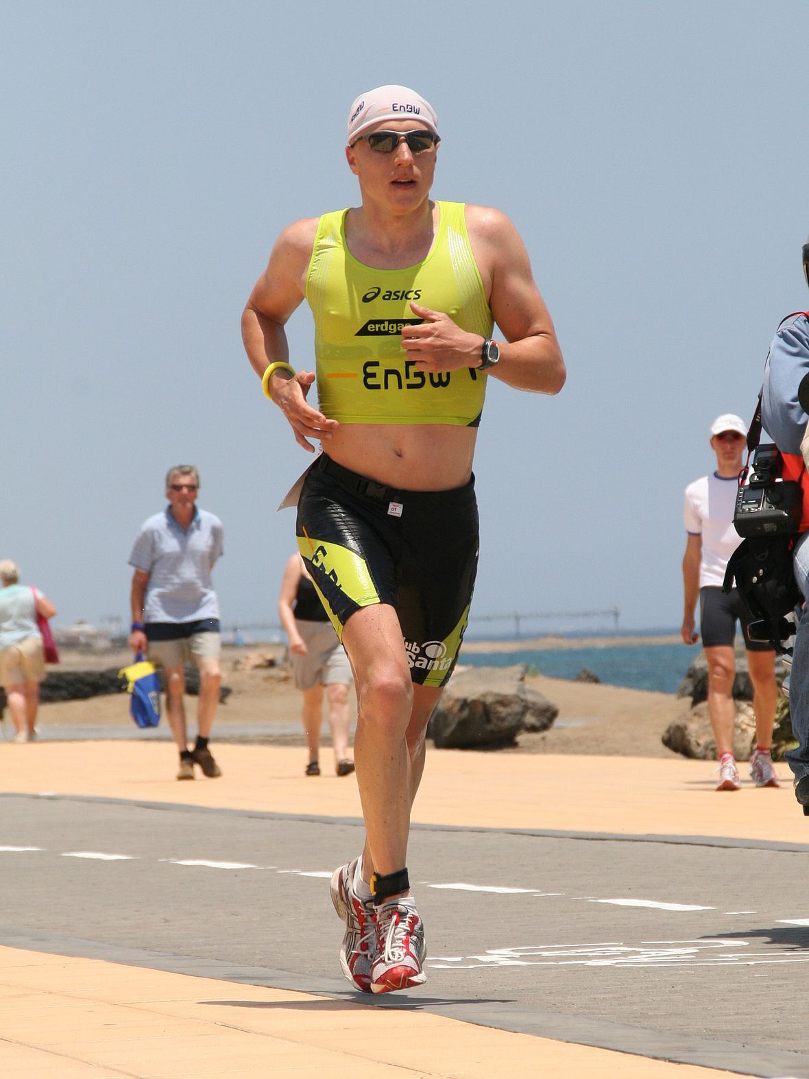 2007: Stephan Vuckovic, Olympia-Silber im Jahr 2000, rennt als Dritter aufs Podium