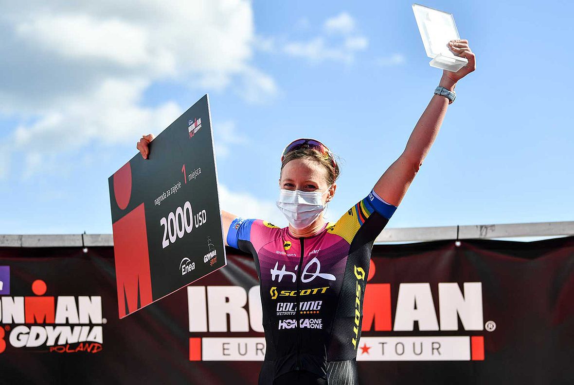 Lisa Norden ist die Siegerin des Ironman 70.3 Gdynia 2020