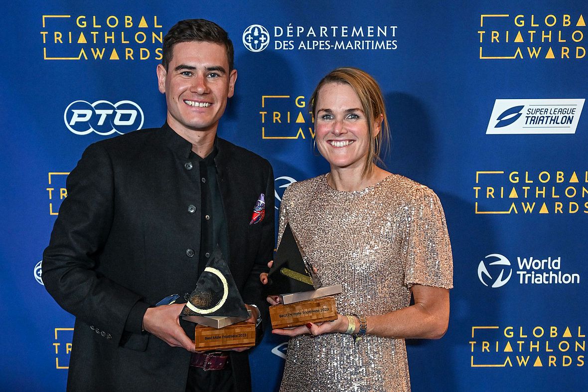 Die Global Triathlon Awards Titelträger 2023: Gustav Iden und Flora Duffy
