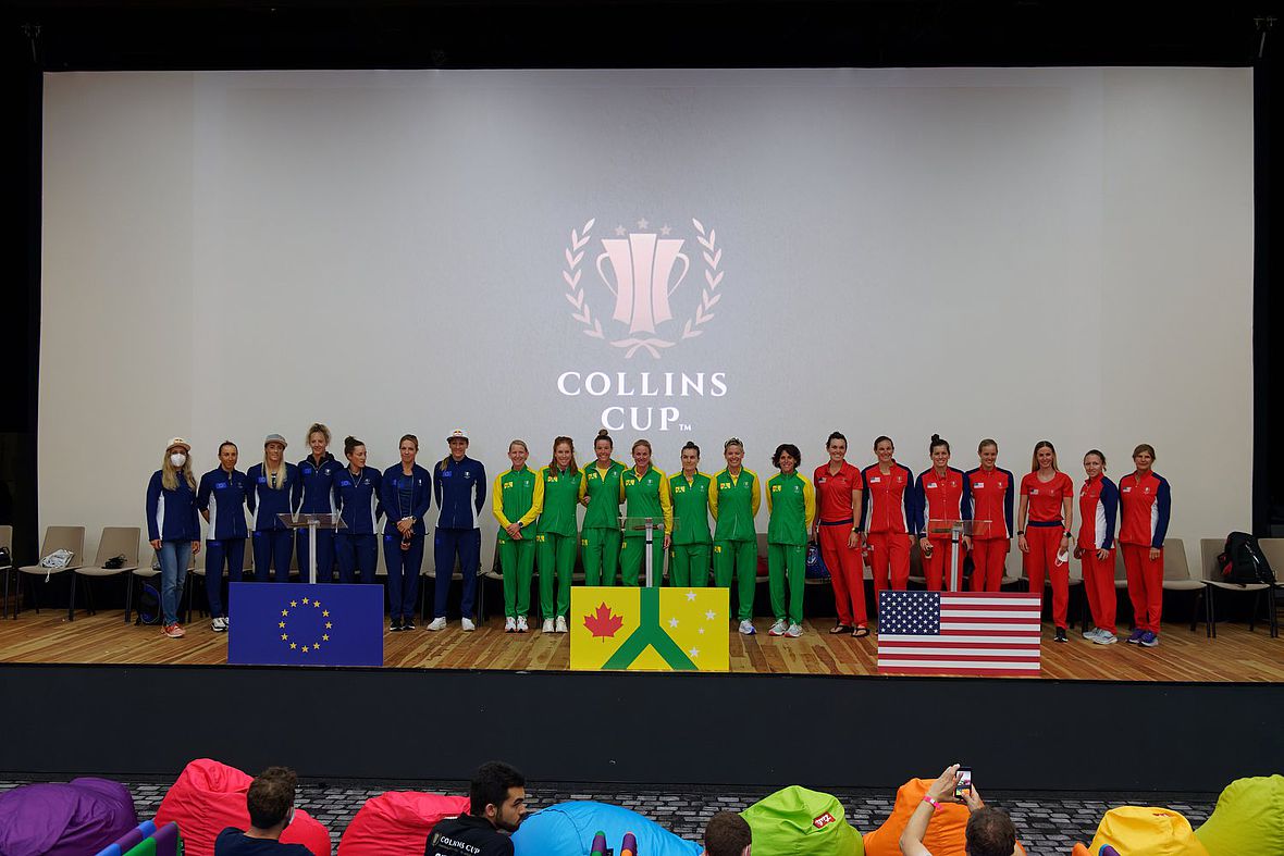 Die Frauenteams Europe, Internantional und USA - wer machts am Samstag?