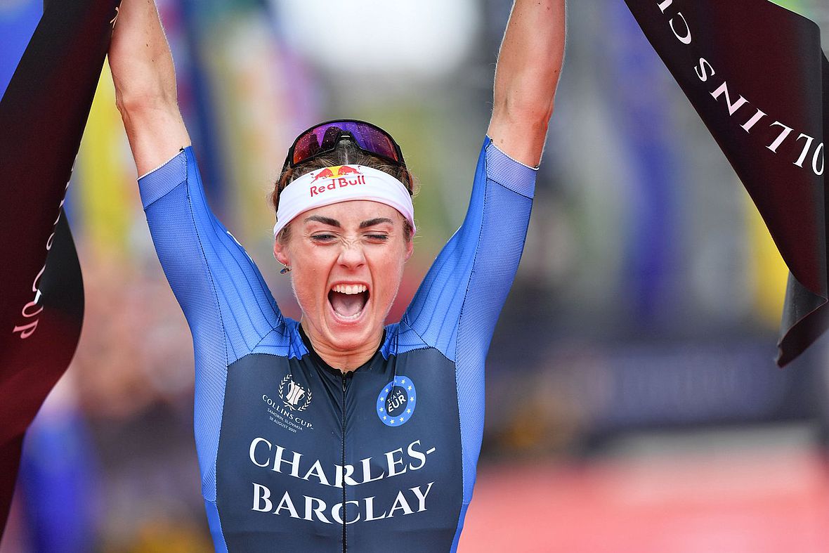 Lucy Charles-Barclay holte einen klaren Sieg für Team Europe