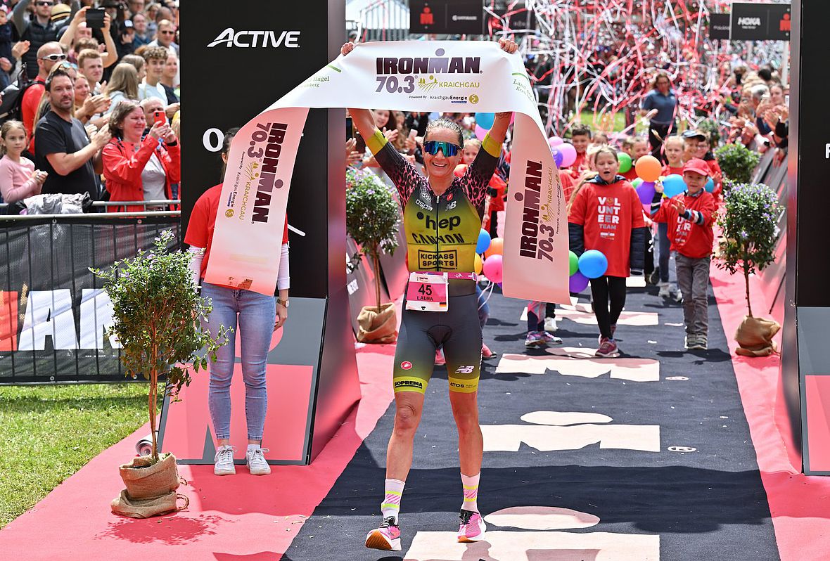 Laura Philipp: Zum dritten Mal Siegerin beim Ironman 70.3 Kraichgau (2017, 2018 und 2022)