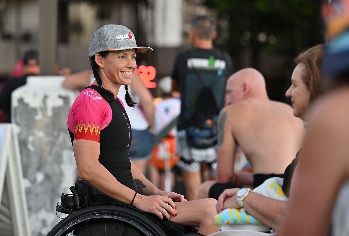 Die australische Paratriathletin Lauren Parker (Paralympics Silber in Tokio 2020)