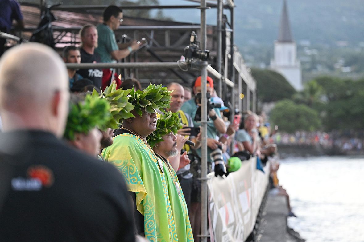 Die hawaiianische Kultur ist auch beim Ironman immer präsent