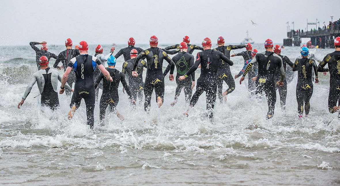 Erstmals geht´s beim Ironman 70.3 zum Schwimmen in die Ostsee