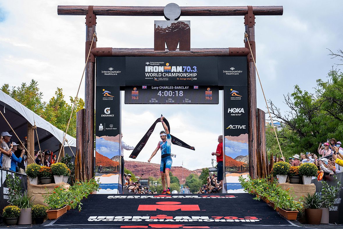 Die Ironman 70.3 Weltmeisterin 2021: Lucy Charles-Barclay