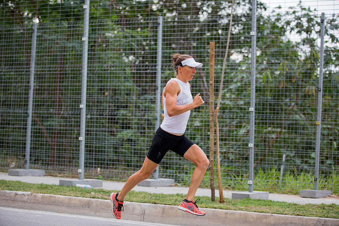 Anne Haug bei einer der abschließenden Trainingseinheiten in Rio