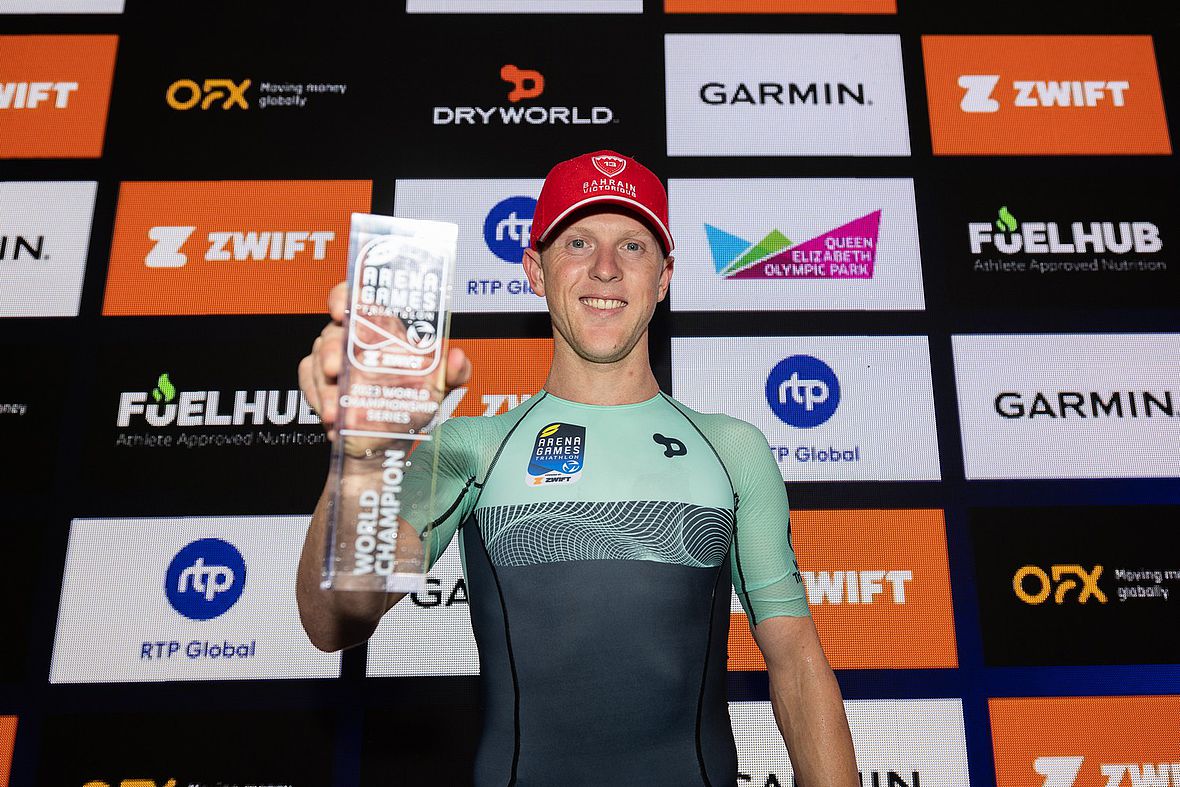 Henry Schoeman ist Triathlon E-Sport Weltmeister 2023