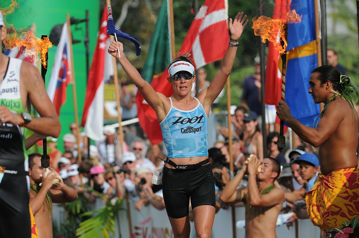 Kona 2009: Mirinda Carfrae läuft bei ihrem Ironman Hawaii-Debüt gleich auf Rang zwei