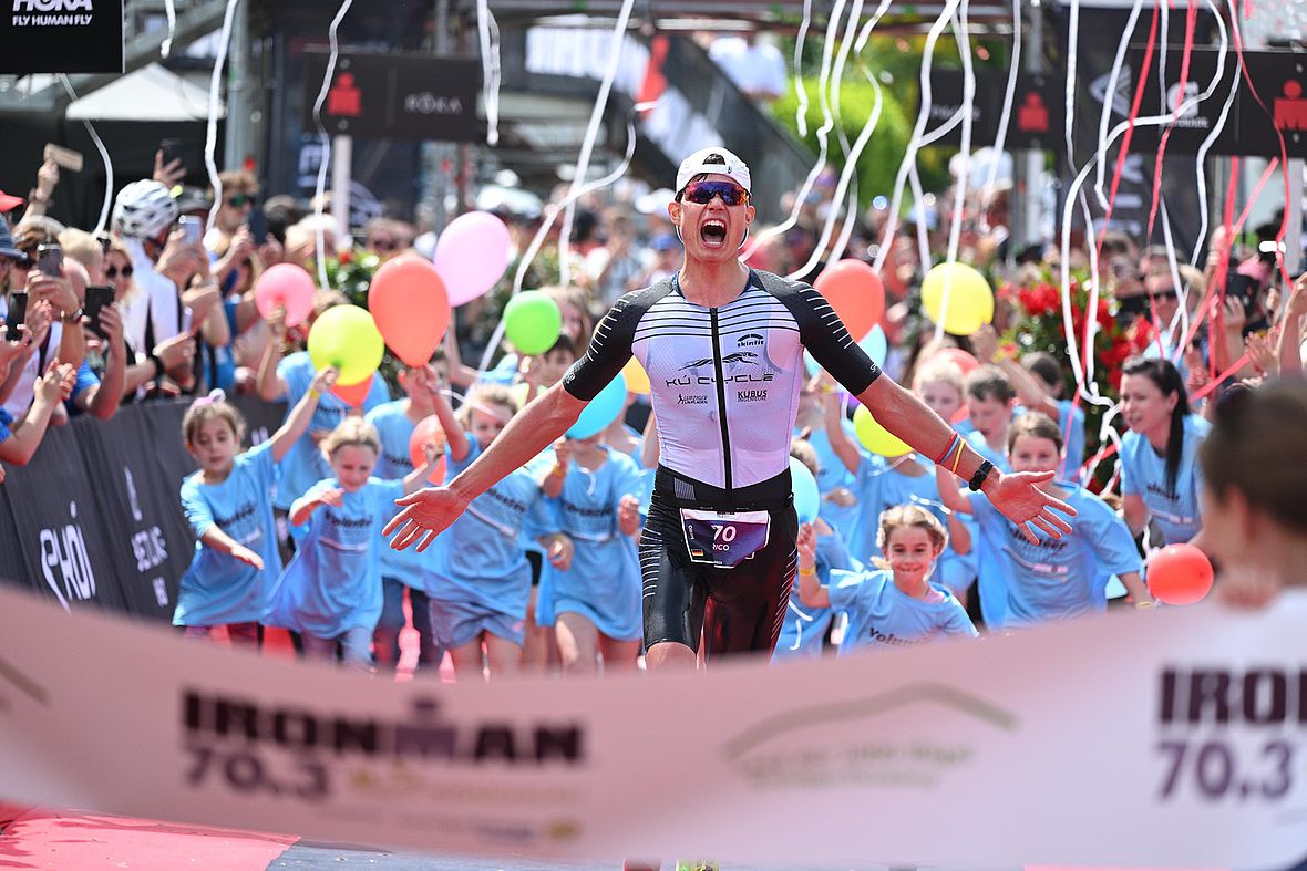 Rico Bogen gewinnt in 3:49:51 Stunden den Ironman 70.3 Kraichgau