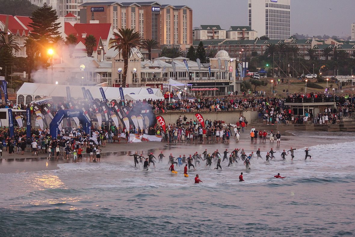 Der Raceday beginnt am Hobie Beach in der Nelson Mandela Bay/Port Elizabeth