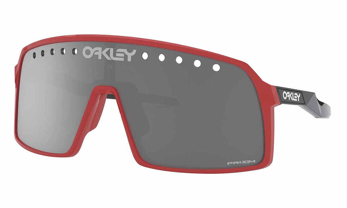 Oakley Sutro Eyeshade in der Farbe Redline - Gläser Prizm Black