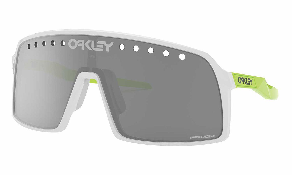 Oakley Sutro Eyeshade in der Farbe Polished White - Gläser Prizm Black