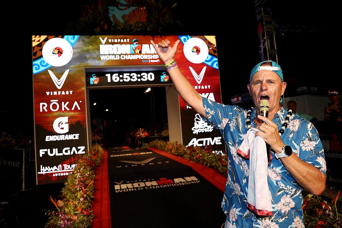 Goodbye Kona: Mike Reilly bei seinem letzten Ironman Hawaii im vergangenen Oktober