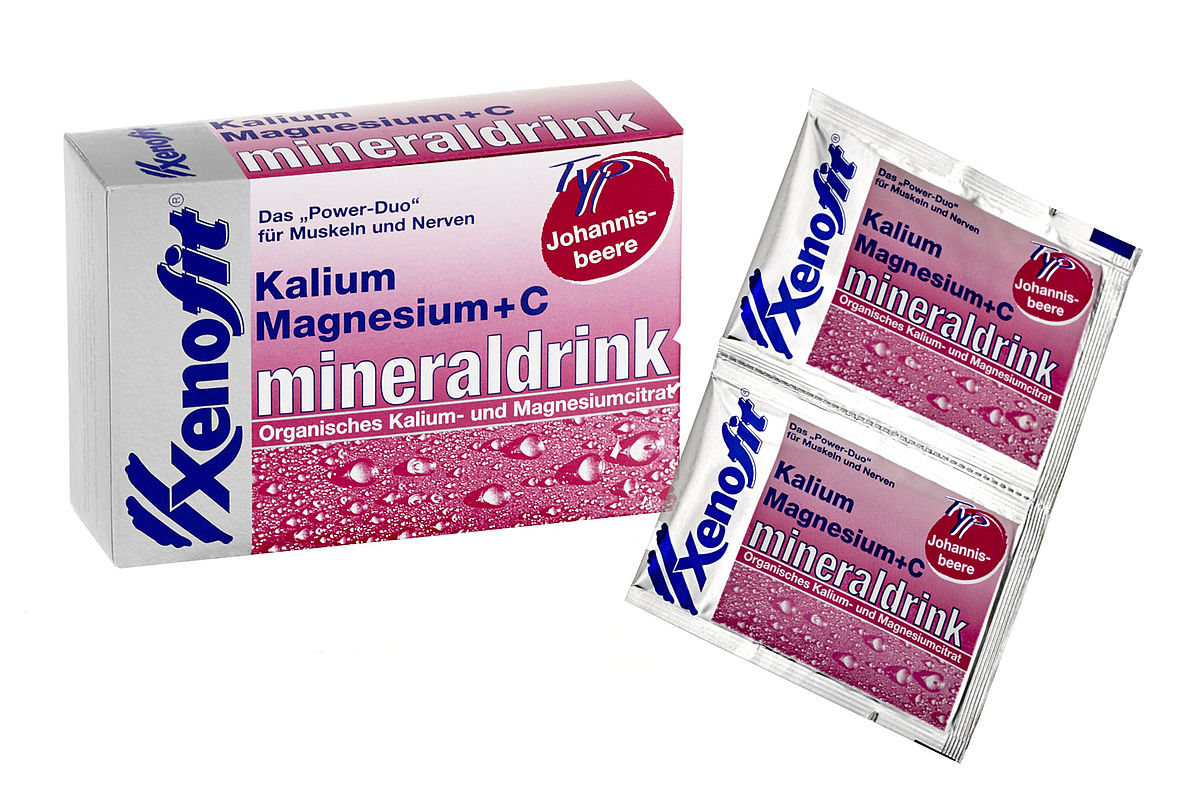 Xenofit Kalium, Magnesium + Vitamin C: Die Kombination mit dem "Fitness-Mineral" Kalium ist besonders sinnvoll nach starken Flüssigkeitsverlusten