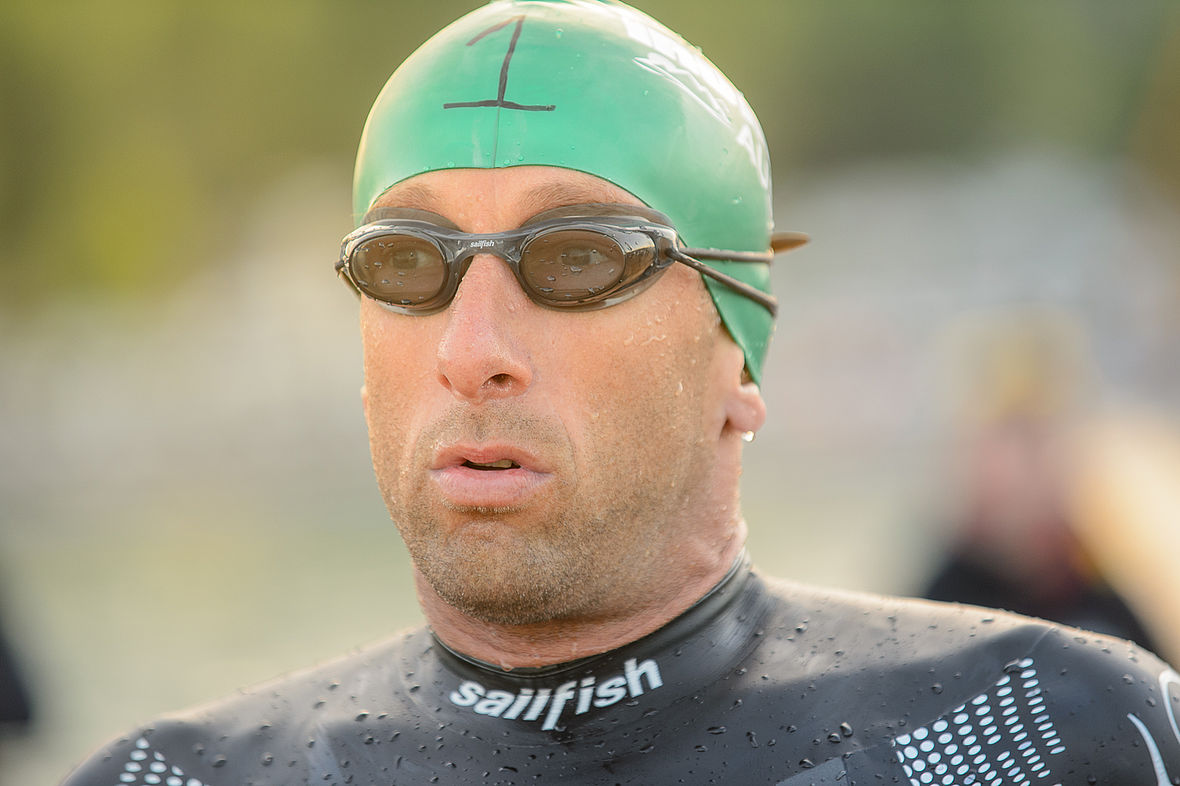 Angespannt: Ironman Austria Rekordsieger Marino Vanhoenacker