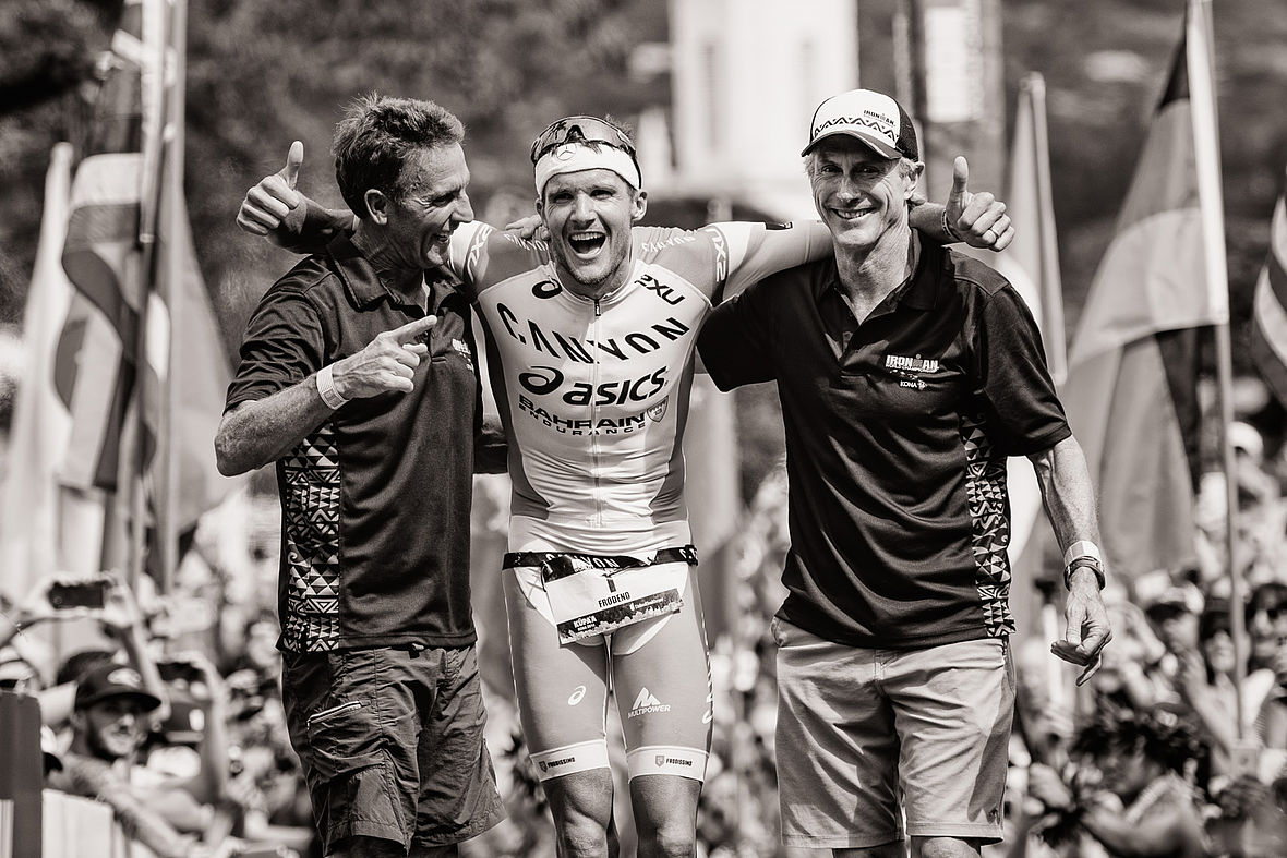 14 Ironman Hawaii-Sieg vereint - Dave Scott, Jan Frodeno und Mark Allen