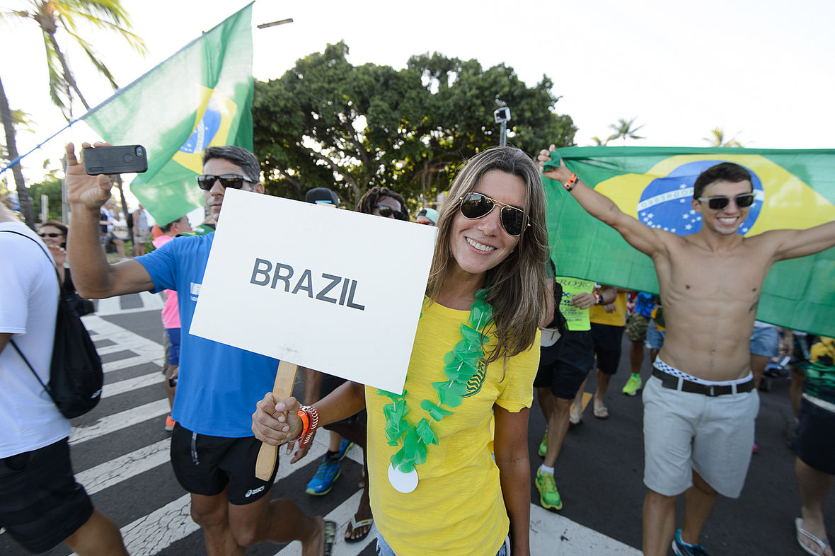Brasilien: Hier als Gast in Kona, in 10 Monaten mit Rio Gastgeber der Olympischen Spiele