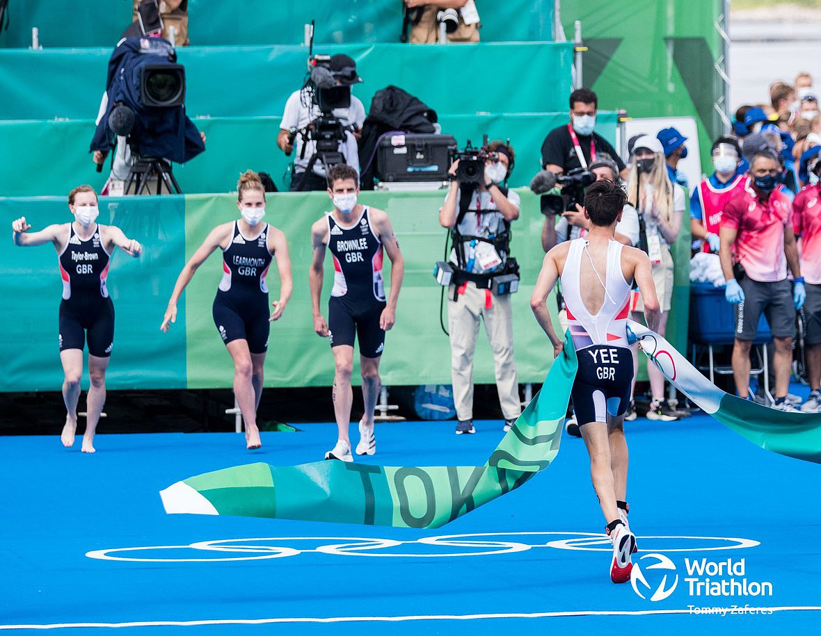 Der Moment des Siegs: Alex Yee macht den Olympiasieg für die Briten perfekt