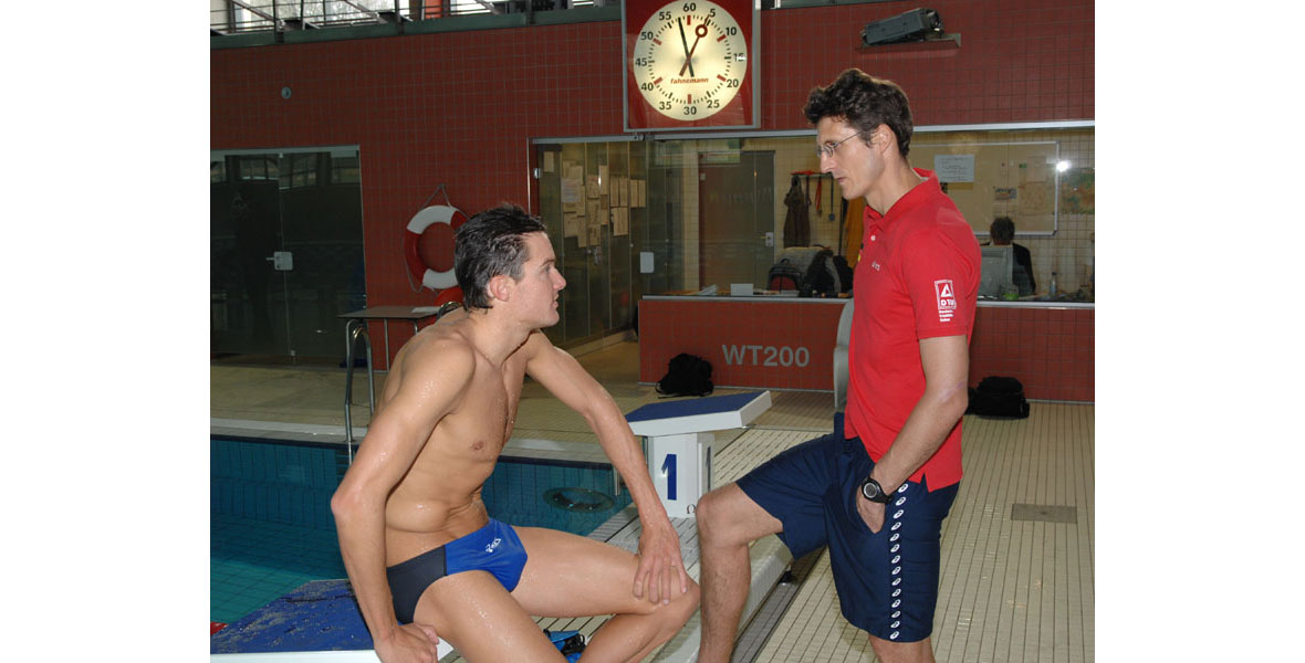 2008: Jan Frodeno mit Olympiagold-Coach Roland Knoll