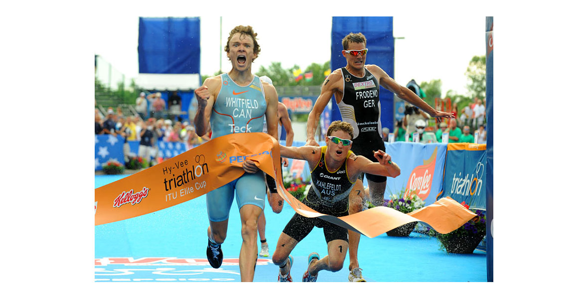 2010: Sprintfinale in Des Moines - Kampf Mann gegen Mann bis an die Ziellinie - so sah bis 2012 die Triathlonwelt von Jan Frodeno aus